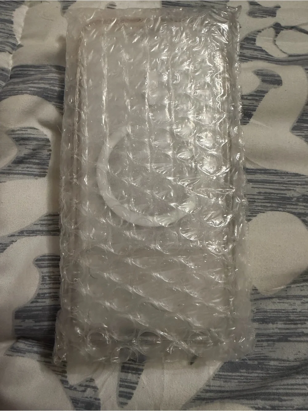 Clear Transparent Phone Case with White MagSafe Ring